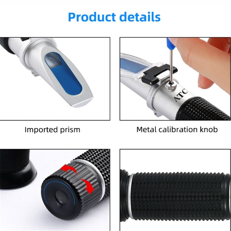 Hand-held Refractometer Alcohol Detector Alcohol Level Meter, Refractometer
