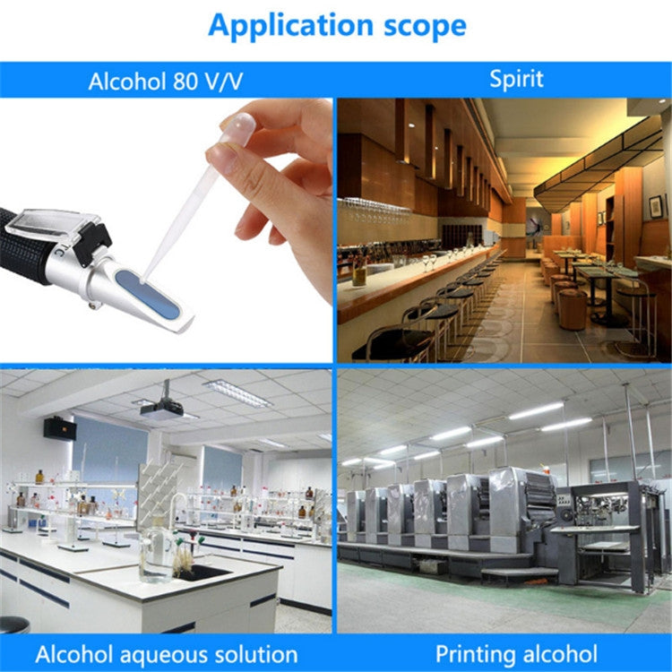 Hand-held Refractometer Alcohol Detector Alcohol Level Meter, Refractometer