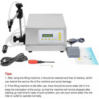 Mini Portable Electric Digital Control Pump Liquid Filling Machine LCD Display Milk Bottles Filler, Digital Control Pump Milk Bottles