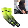 1 Pair Cool Men Cycling Running Bicycle UV Sun Protection Cuff Cover Protective Arm Sleeve Bike Sport Arm Warmers Sleeves, L, M, XXL, XL L Green