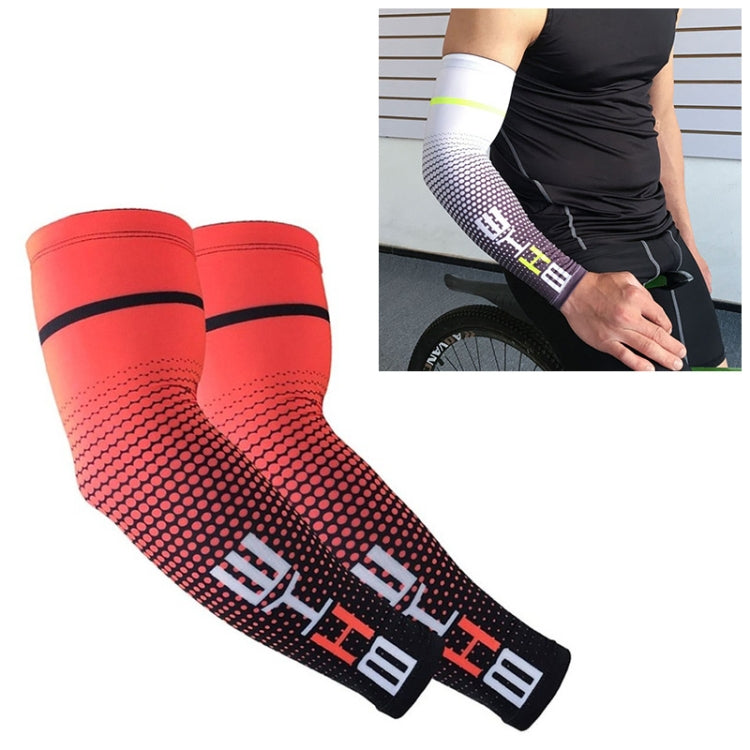 1 Pair Cool Men Cycling Running Bicycle UV Sun Protection Cuff Cover Protective Arm Sleeve Bike Sport Arm Warmers Sleeves, L, M, XXL, XL – Durable Build, Easy to Use L Red