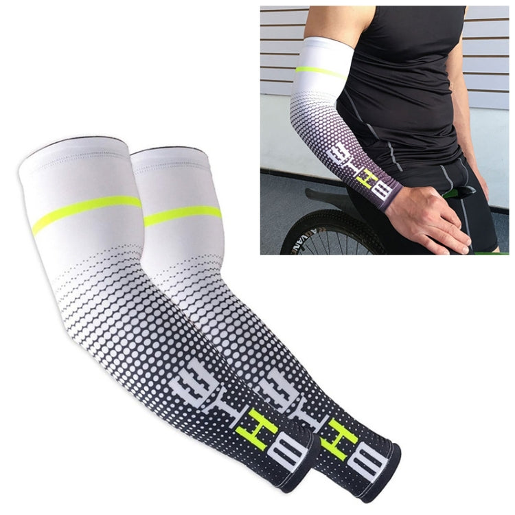 1 Pair Cool Men Cycling Running Bicycle UV Sun Protection Cuff Cover Protective Arm Sleeve Bike Sport Arm Warmers Sleeves, L, M, XXL, XL – Durable Build, Easy to Use XXL White