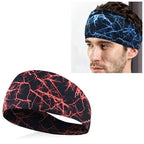 Absorbent Cycling Yoga Sport Sweat Headband Men Sweatband For Men and Women Yoga Hair Bands Head Sweat Bands Sports Safety Red