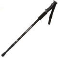 NECASIL Three-section Aluminum Alloy Straight Handle Retractable Trekking Trekking Pole, Three-section (Black), Three-section (Red), Three-section (Blue), Three-section (Silver) Three-section (Black) Black