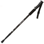 NECASIL Three-section Aluminum Alloy Straight Handle Retractable Trekking Trekking Pole, Three-section (Black), Three-section (Red), Three-section (Blue), Three-section (Silver) Three-section (Black) Black