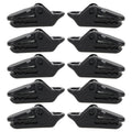 10pcs Tents Accessories Awning Wind Rope Clamp Plastic Clip Outdoor Camping Tent Alligator Cip Hook, Plastic Clip Plastic Clip