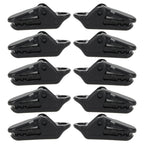 10pcs Tents Accessories Awning Wind Rope Clamp Plastic Clip Outdoor Camping Tent Alligator Cip Hook, Plastic Clip Plastic Clip