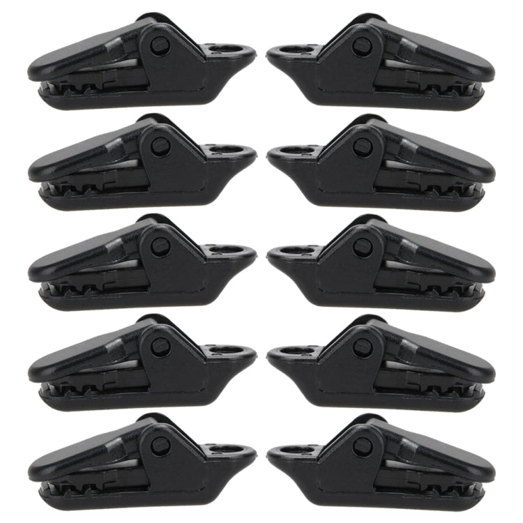 10pcs Tents Accessories Awning Wind Rope Clamp Plastic Clip Outdoor Camping Tent Alligator Cip Hook, Plastic Clip Plastic Clip