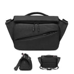 Ozuko 9349 Multifunctional Waterproof Men Messenger Bag with External USB Charging Port, Dark Blue, Black, Dark Gray