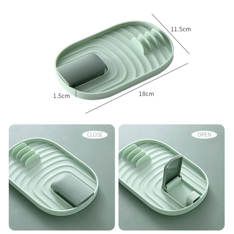 Kitchen Spatula Pot Lid Rack Kitchenware Plastic Storage Rack Random Color Delivery, 5 PCS Kitchenware Rack