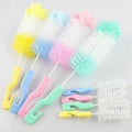2 Sets Baby Nipple Milk Bottle Cup 360 Degree Sponge Cleaner Pacifier Brush, Random Color Delivery, Milk Bottle Cup Milk Bottle Cup