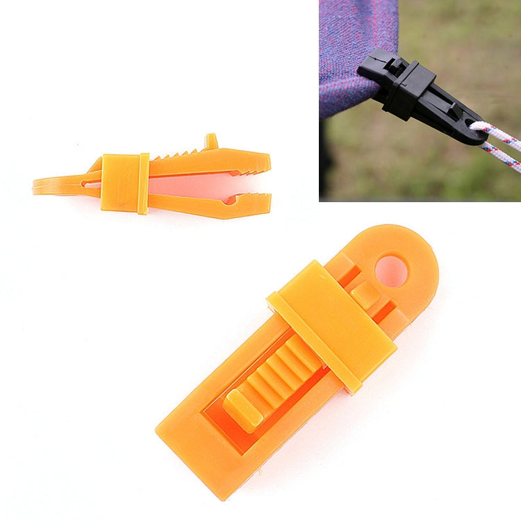 Tents Wind Rope Clamp Awnings Outdoor Camping Plastic Clip Tents Accessories Orange