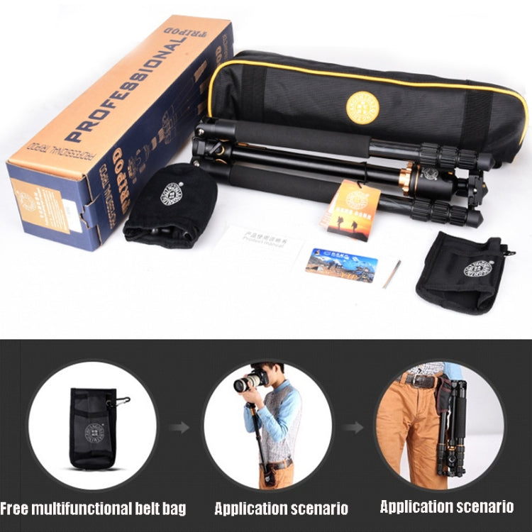 Q999h Horizontal Cantilever Gimbal Tripod Mount L Type Bracket with Tripod Ball-Head, Q999H – Aluminum Alloy