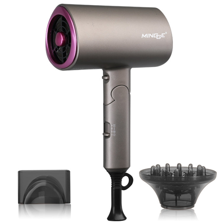 Mingge T1 T Style 1800W High-power Cold Hot Air Wind Fast Drying Folding Hair Dryer, EU Plug, US Plug, UK Plug – Durable Build, Easy to Use US Plug Gray