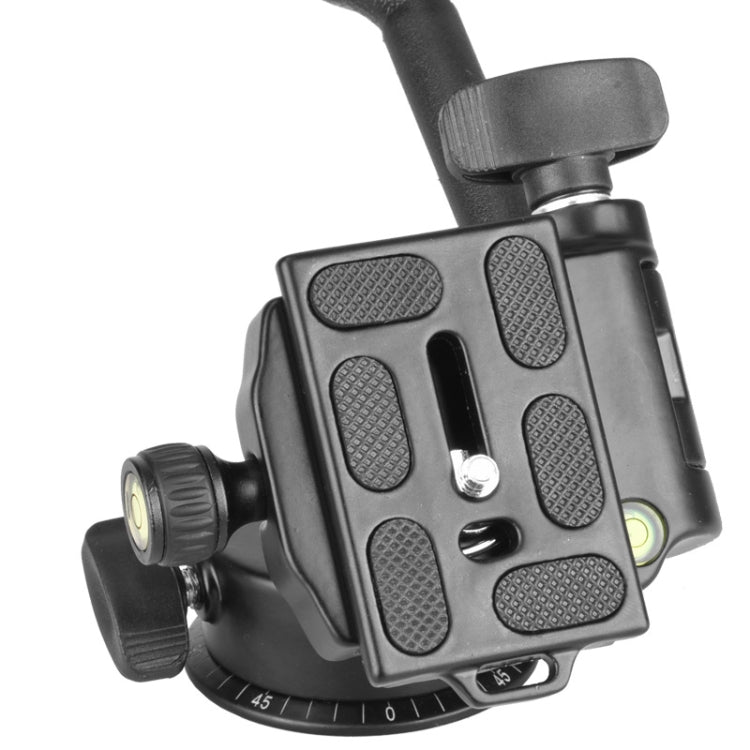 Q08 Three-Dimensional Damping 360 Degree Panorama Scale Leveling Metal Tripod Heads, Q08
