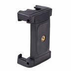 Xiletu Xj-12 Live Broadcast Bracket Fixing Clip Tripod Mount Phone Clamp with 1/4 inch Screw Holes & Cold Shoe Base, Xj12 Xj12