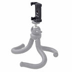 Xiletu Xj-12 Live Broadcast Bracket Fixing Clip Tripod Mount Phone Clamp with 1/4 inch Screw Holes & Cold Shoe Base, Xj12