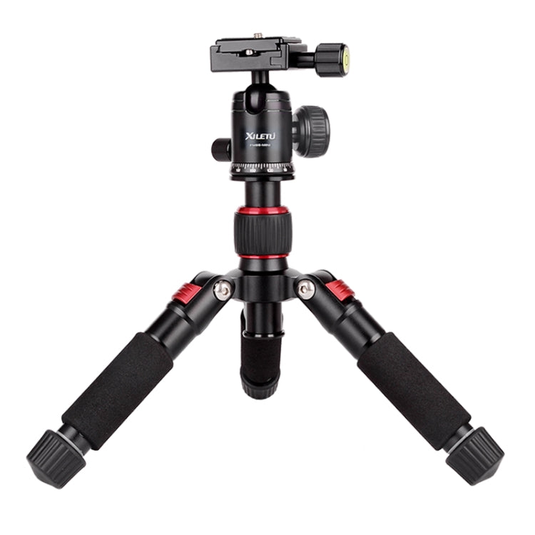 Xiletu FM5S-MINI 5-Section Folding Legs Mini Desktop Tripod Mount, Red, Black, Titanium Red