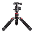 Xiletu FM5S-MINI 5-Section Folding Legs Mini Desktop Tripod Mount, Red, Black, Titanium Red