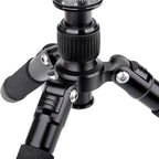 Xiletu FM5S-MINI 5-Section Folding Legs Mini Desktop Tripod Mount, Red, Black, Titanium