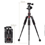 Xiletu FM5S-MINI 5-Section Folding Legs Mini Desktop Tripod Mount, Red, Black, Titanium