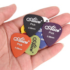 Alice 50 PCS ABS Electric Guitar Picks, Random Color Delivery, Frosted 0.58mm, Mirror 0.58mm, Frosted 0.71mm, Mirror 0.71mm, Frosted 0.81mm, Mirror 0.81mm, Frosted 0.96mm, Mirror 0.96mm, Frosted 1.2mm, Mirror 1.2mm, Frosted 1.5mm, Mirror 1.5mm         ...
