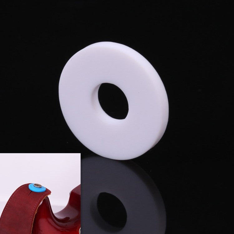10 PCS No Word Version Silicone Guitar Strap Buckle Tail Stud White
