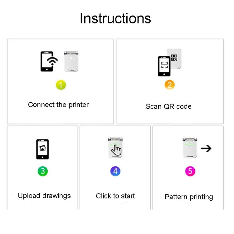 Mbrush Handheld Printer Custom Content Portable Full Color Inkjet Printer with Ink Cartridges, Mbrush
