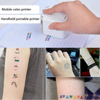 Mbrush Handheld Printer Custom Content Portable Full Color Inkjet Printer with Ink Cartridges, Mbrush
