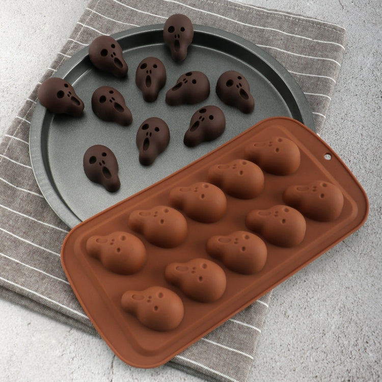 Halloween Cartoon Baking Set Chocolate Mold, Skull Shape, Pumpkin Head Shape, Bat Shape – Durable Build, Easy to Use