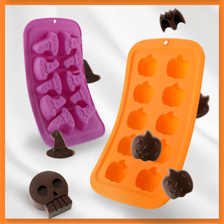 Halloween Cartoon Baking Set Chocolate Mold, Skull Shape, Pumpkin Head Shape, Bat Shape – Durable Build, Easy to Use
