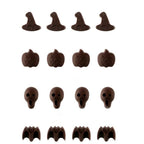 Halloween Cartoon Baking Set Chocolate Mold, Skull Shape, Pumpkin Head Shape, Bat Shape – Durable Build, Easy to Use