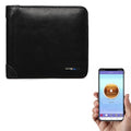 Men Leather Business Wallet Smart Anti-Lost Anti-Theft Wallet, Smart Smart Black