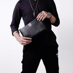 Men Leather Casual Clutch Leather Smart Anti-Theft & Anti-Lost Coin Purse, Large, Small – Card Slot, Leather