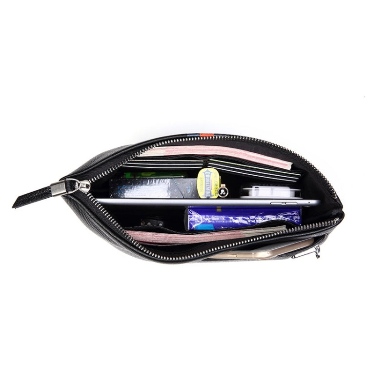 Men Leather Casual Clutch Leather Smart Anti-Theft & Anti-Lost Coin Purse, Large, Small – Card Slot, Leather
