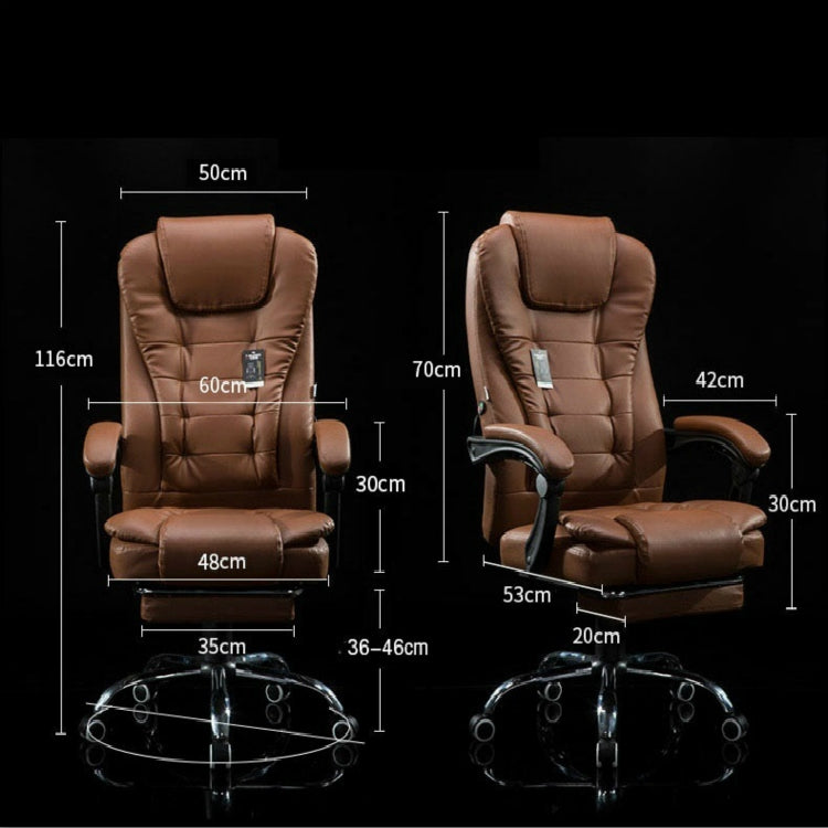Modern Minimalist Lift Swivel Chair Lazy Seat Gaming Massage Office Chair With Steel Feet – Waterproof, Leather