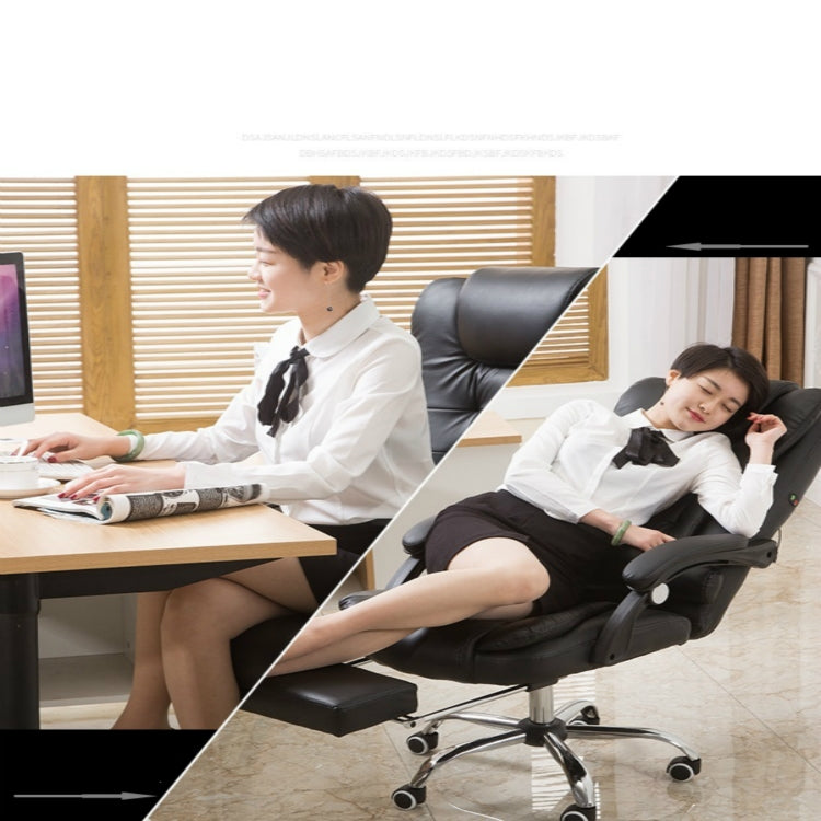 Modern Minimalist Lift Swivel Chair Lazy Seat Gaming Massage Office Chair With Steel Feet – Waterproof, Leather
