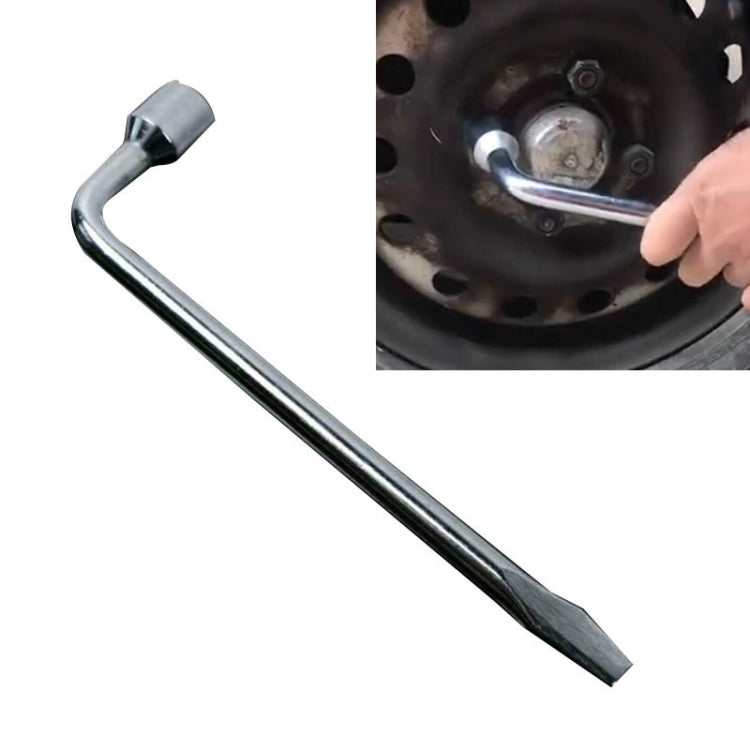 L-Type Car Tire Removal Tool Tire Wrench Socket Wrench, 17mm, 19mm, 21mm, 22mm, 23mm, 24mm 17mm