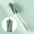 Silicone Baby Bottle Long Handle Cup Cleaning Brush 360 Degree Rotating Bottle Brush, Green, Pink, Light Blue Green