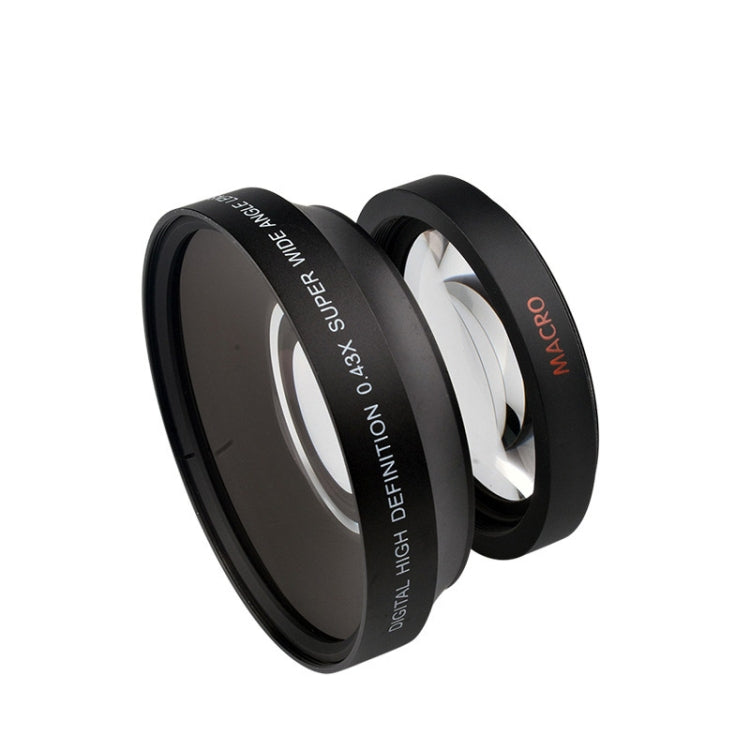 67mm 0.43X Super Wide Angle Fisheye Lens with Macro Lens for Canon, 67mm 0.43X 67mm 0.43X