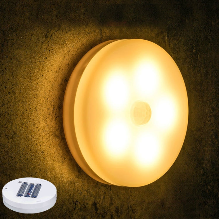 Intelligent Human Body Induction LED Night Light Control Bedroom Bedside Table Lamp, Battery Model, Rechargeable – Waterproof Battery Model Warm Light