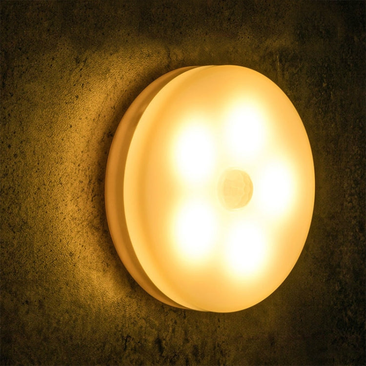 Intelligent Human Body Induction LED Night Light Control Bedroom Bedside Table Lamp, Battery Model, Rechargeable – Waterproof Rechargeable Warm Light