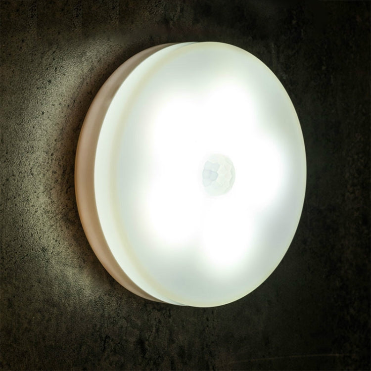 Intelligent Human Body Induction LED Night Light Control Bedroom Bedside Table Lamp, Battery Model, Rechargeable – Waterproof Rechargeable White Light