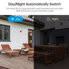 PTZ Control 355 Degree Rotation Infrared WiFi Smart Dome Camera, Two-Way Voice Intercom Monitor, OU-A1IN