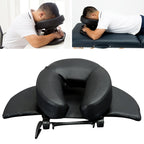 Adjustable Headrest Face Pillow Family Massage Beauty Cradle Rest Pad For Desk Black Color