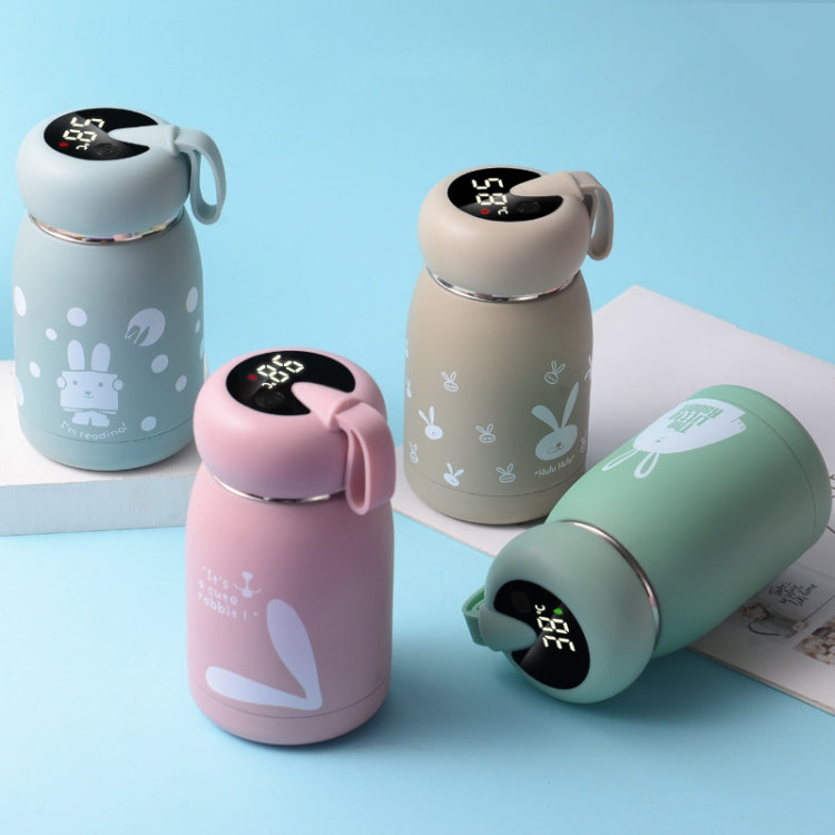 Cartoon Thermos Mug Intelligent Temperature Measurement Color Change Display Temperature Water Cup Couple Children Student Cup, Digital Display, Pink, Digital Display, Blue, Digital Display, Green, Digital Display, Brown – Non-slip