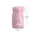 Cartoon Thermos Mug Intelligent Temperature Measurement Color Change Display Temperature Water Cup Couple Children Student Cup, Digital Display, Pink, Digital Display, Blue, Digital Display, Green, Digital Display, Brown – Non-slip