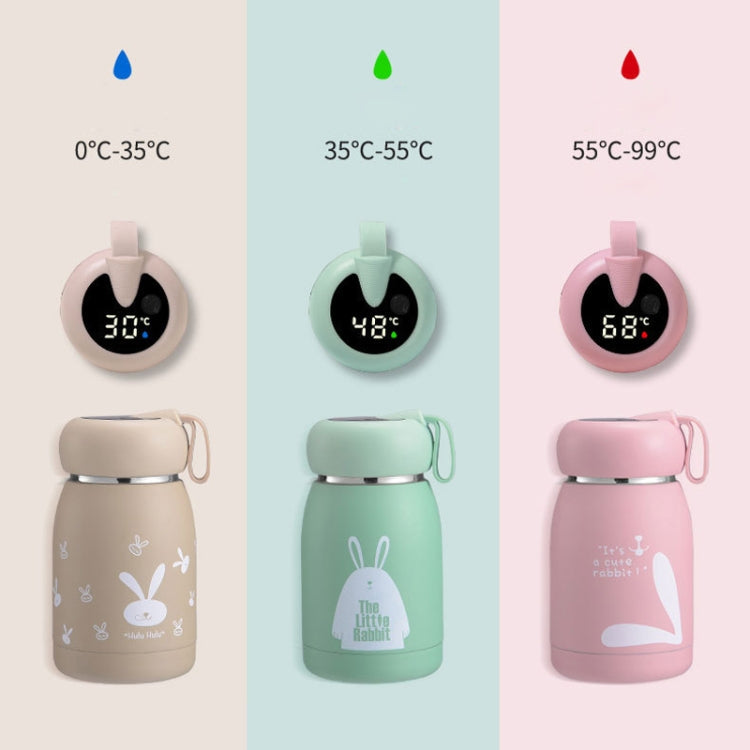 Cartoon Thermos Mug Intelligent Temperature Measurement Color Change Display Temperature Water Cup Couple Children Student Cup, Digital Display, Pink, Digital Display, Blue, Digital Display, Green, Digital Display, Brown – Non-slip