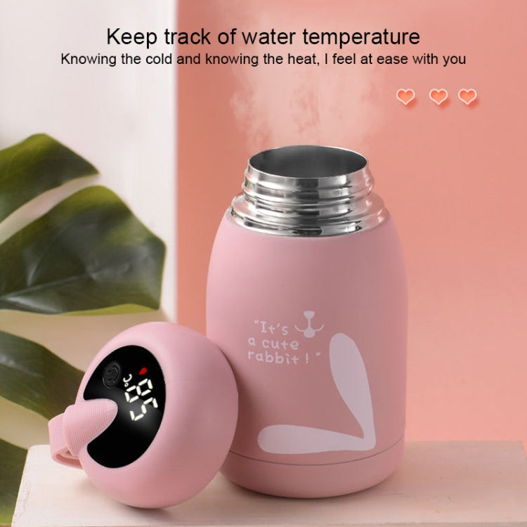 Cartoon Thermos Mug Intelligent Temperature Measurement Color Change Display Temperature Water Cup Couple Children Student Cup, Digital Display, Pink, Digital Display, Blue, Digital Display, Green, Digital Display, Brown – Non-slip