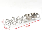 Taco Rack Stainless Steel 304 Taco Rack Taco Pancake Stand, Single Head Double Cup